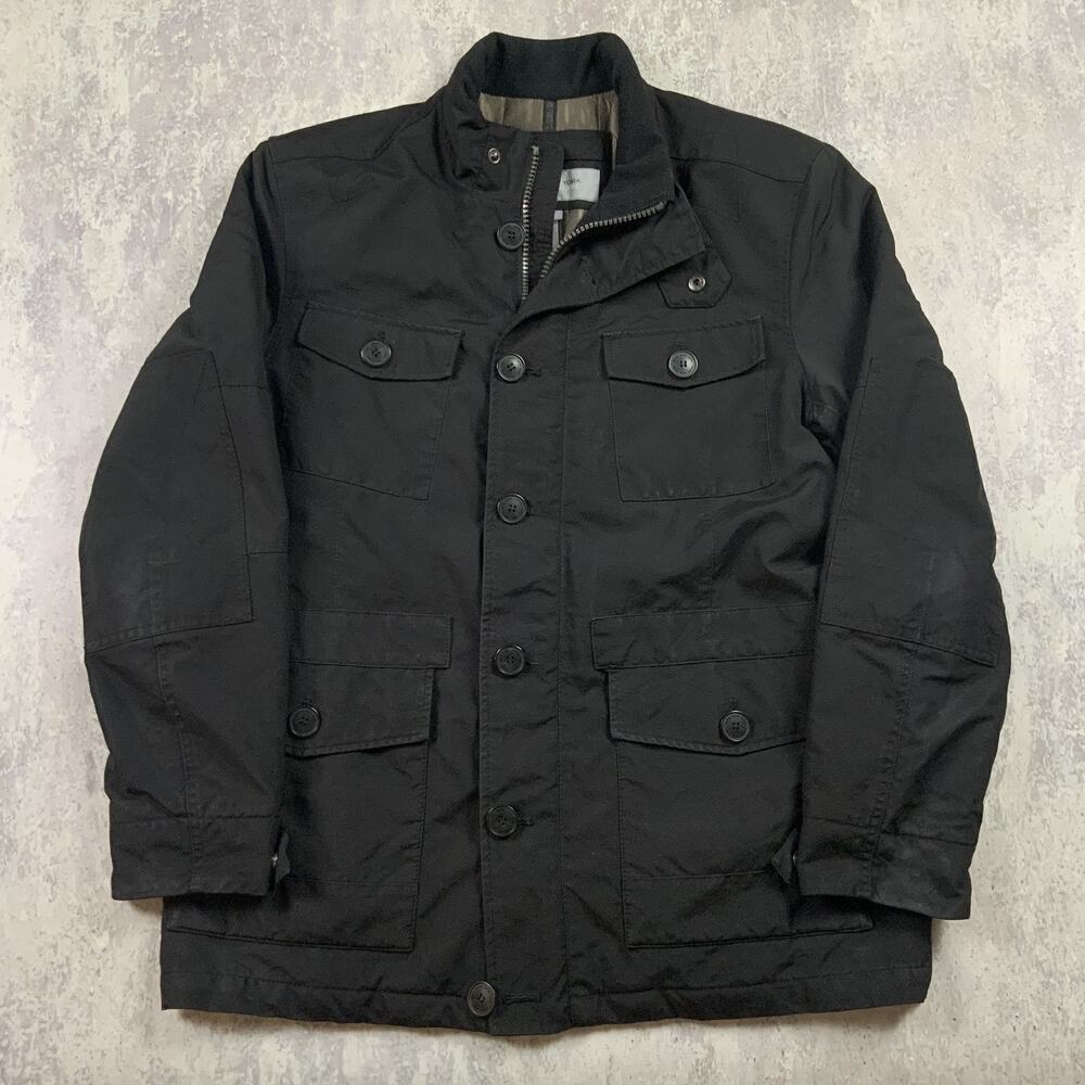 Marc New York Jacket Mens Large Black Multi Pocket Andrew Marc Coat Casual